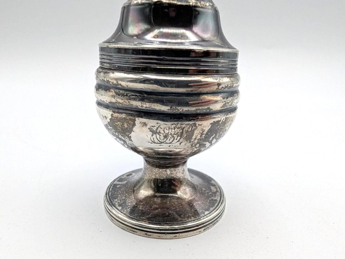London Sterling Silver Muffineer or Shaker - 4