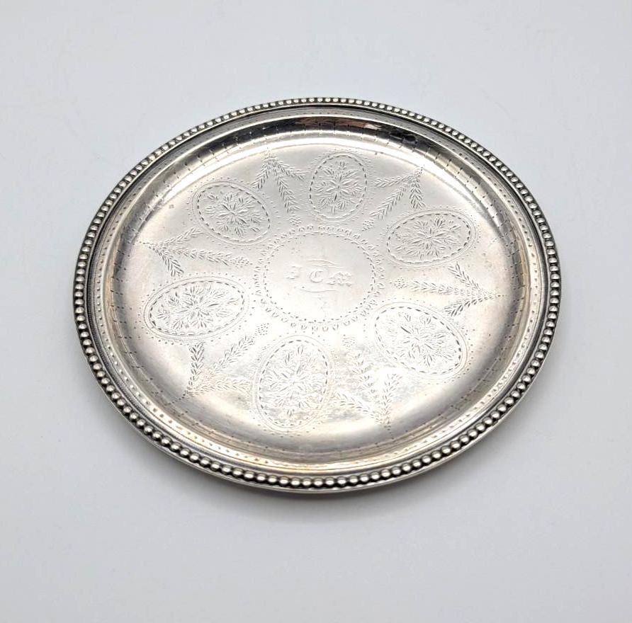 Antique Bailey, Banks & Biddle Silver Dish: 6.5" in diameter; 166.7 grams