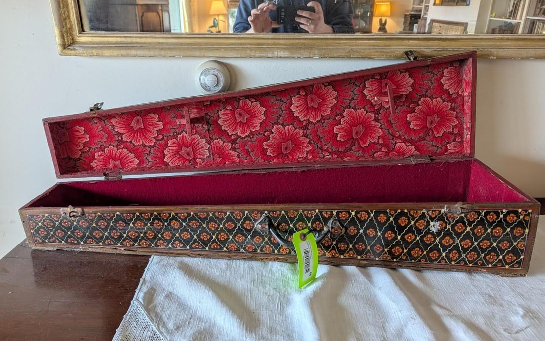 Antique Hand Painted Violin Case - 10