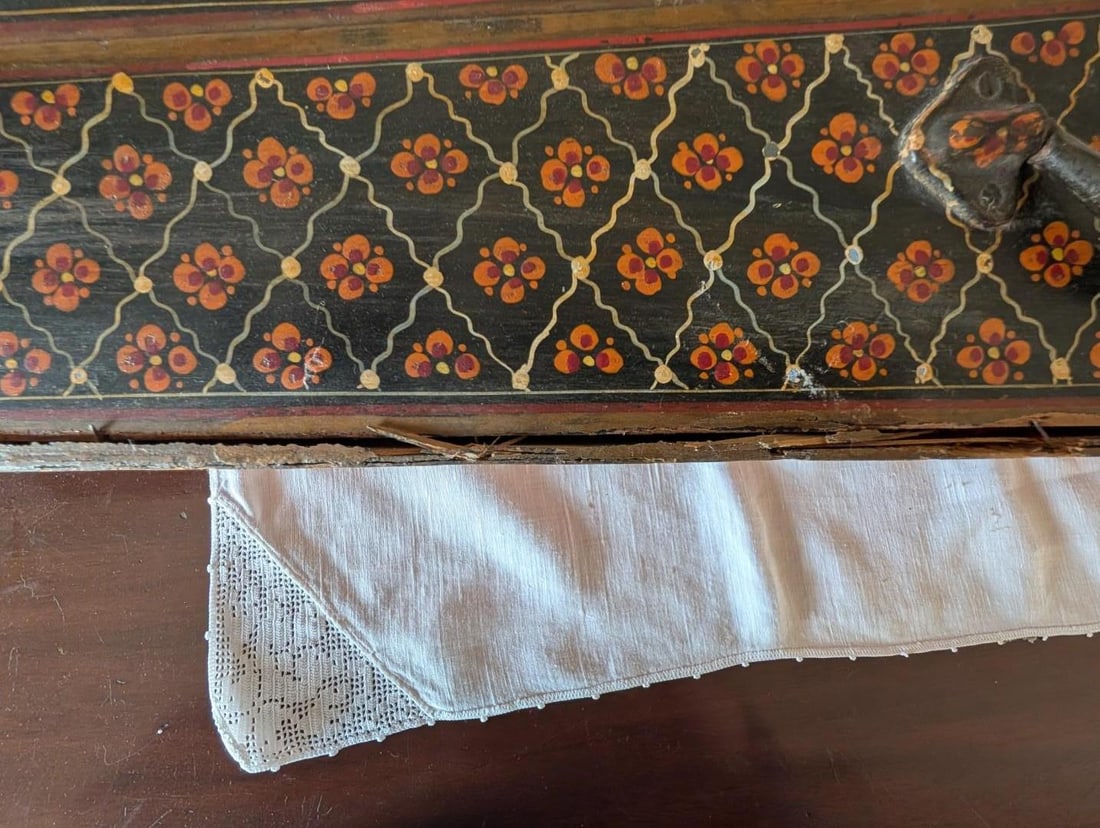 Antique Hand Painted Violin Case - 13