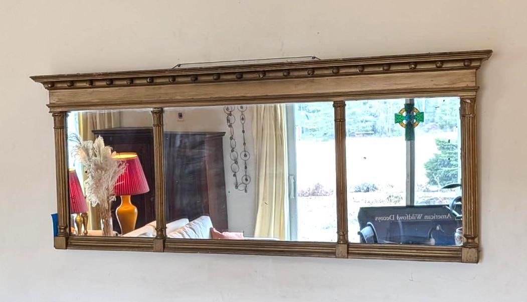 Federal Gilt Framed 3-Section Mirror (1 of 6)