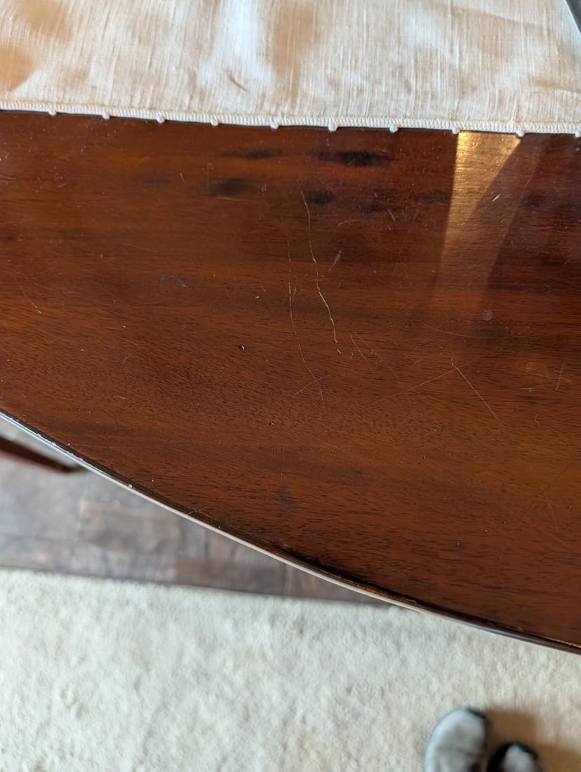 Period Hepplewhite Mahogany & Satinwood Serpentine Front Sideboard - 5