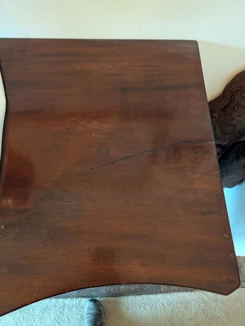 Period Hepplewhite Mahogany & Satinwood Serpentine Front Sideboard - 6