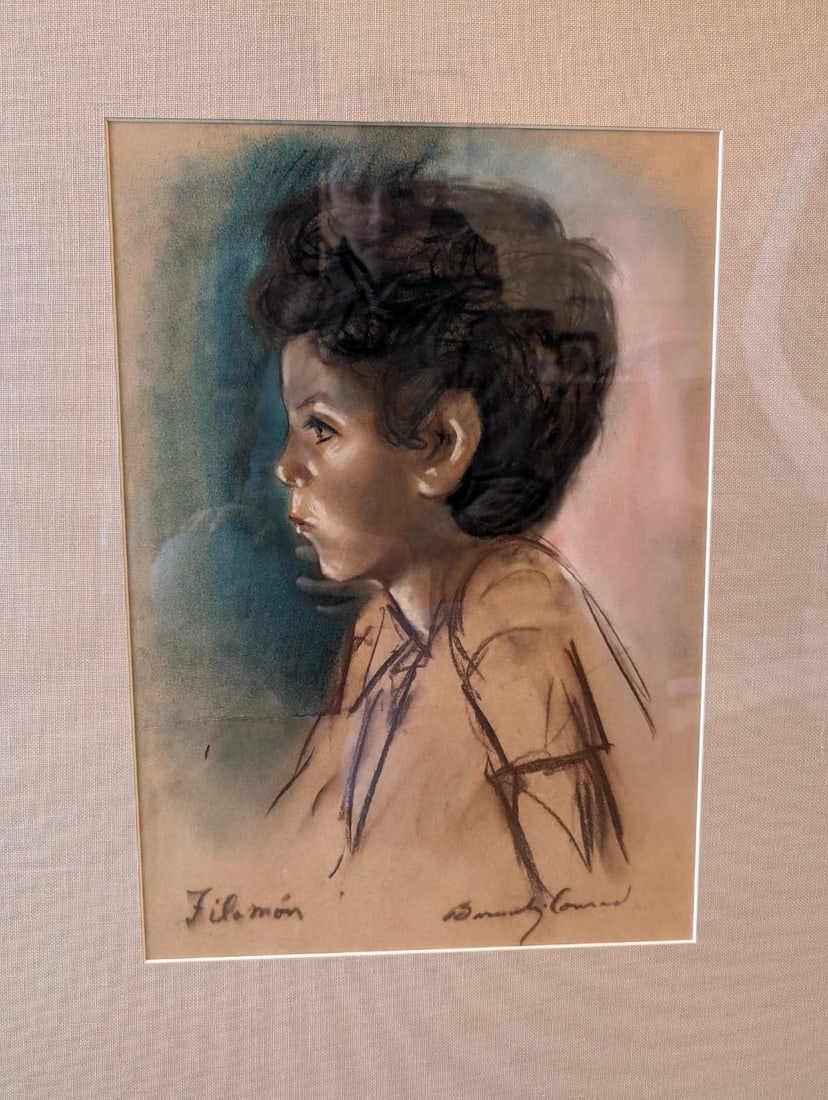 Barnaby Conrad Pastel Portriat "Filamon" - 2