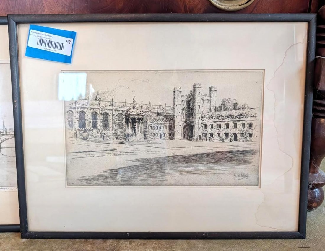 (2) Antique Engravings - 7