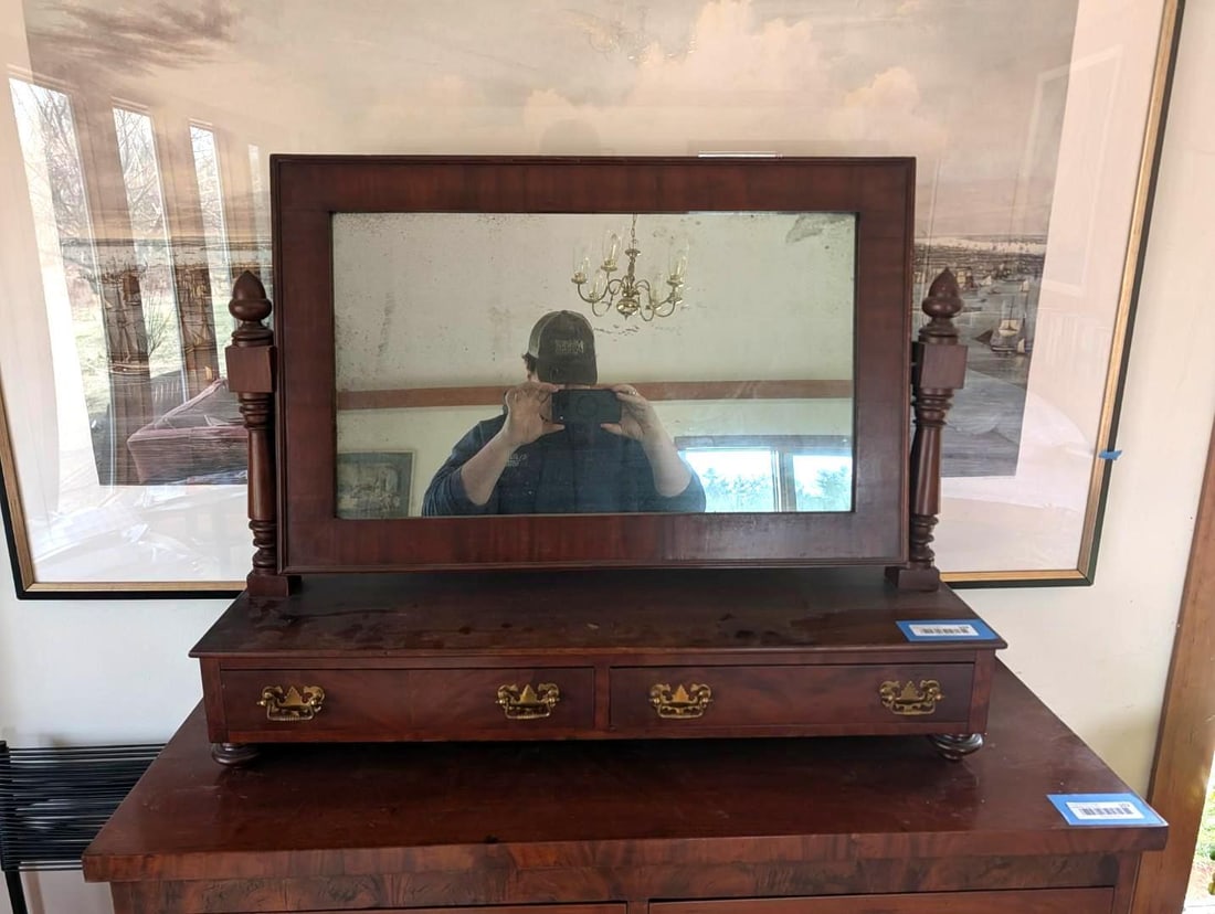 Alexander Hamilton Chippendale Mahogany Dressing Mirror - 2