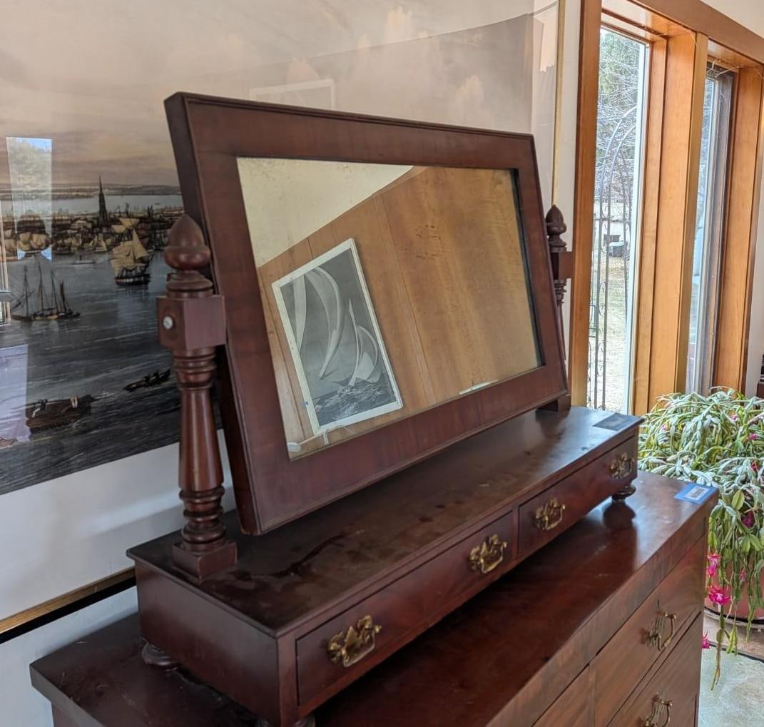 Alexander Hamilton Chippendale Mahogany Dressing Mirror - 3