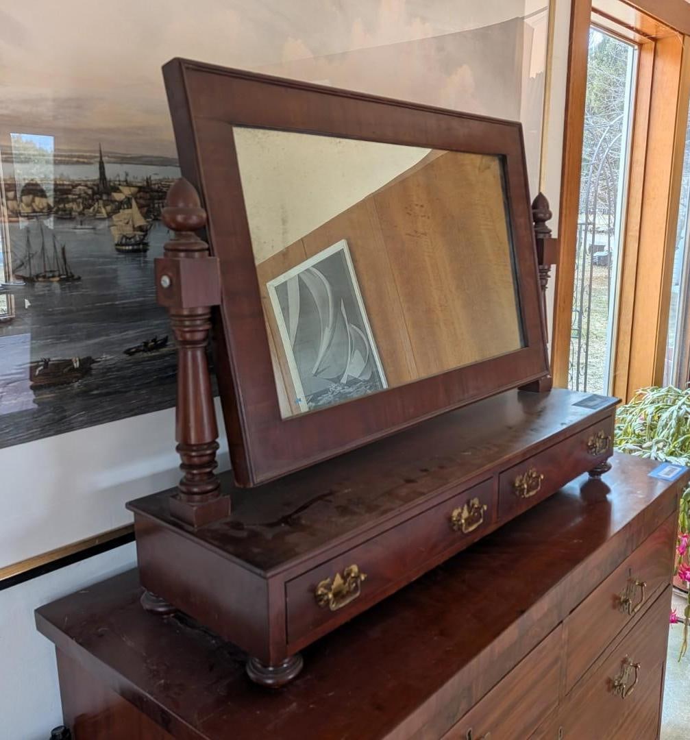 Alexander Hamilton Chippendale Mahogany Dressing Mirror - 4