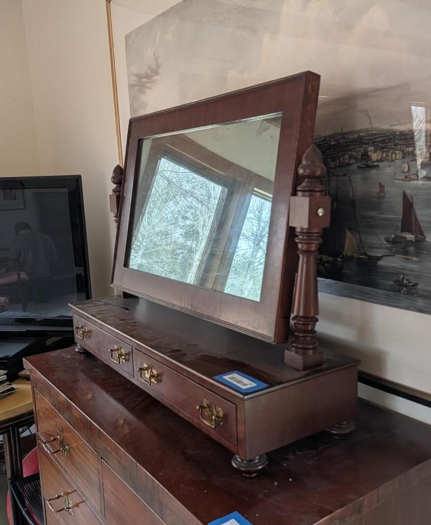 Alexander Hamilton Chippendale Mahogany Dressing Mirror - 5