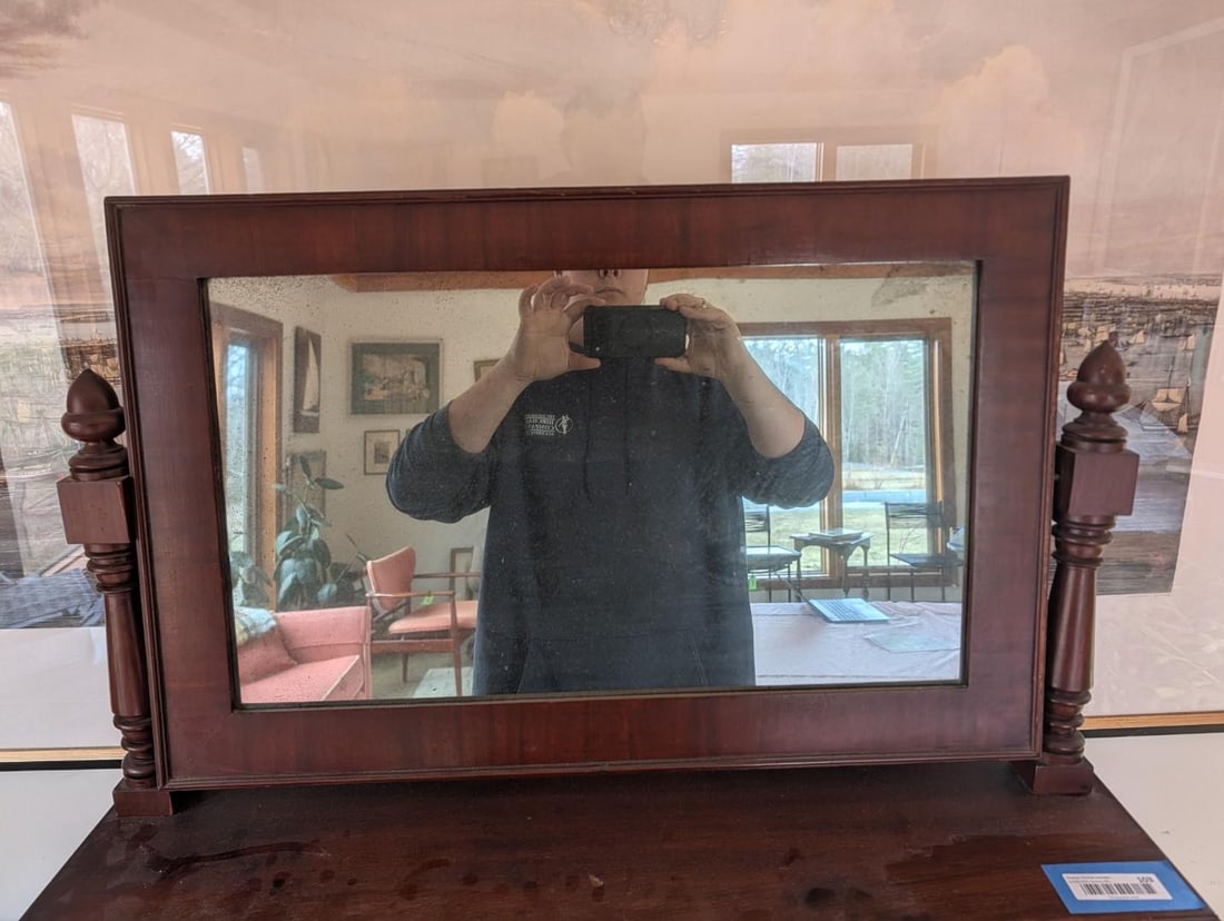 Alexander Hamilton Chippendale Mahogany Dressing Mirror - 9