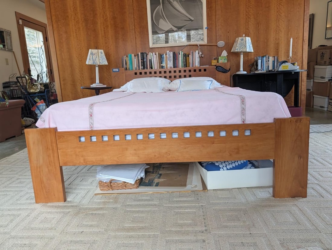 Charles Webb "Design Research" Cherry Queen Size Bed - 4