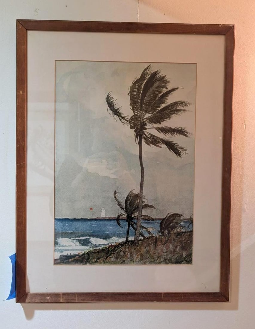 Winslow Homer "Palm Tree Nassau" Reproduction Print (1 of 3)