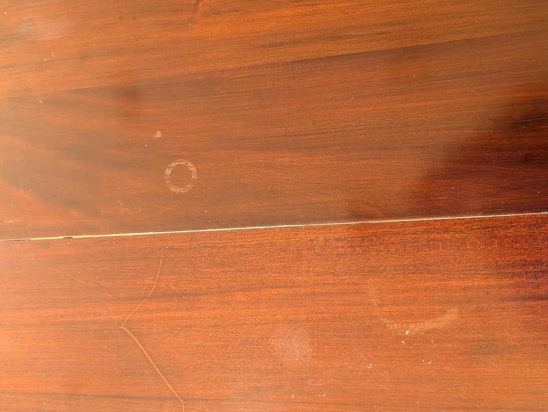 French Henry II Mahogany Dining Room Table - 6