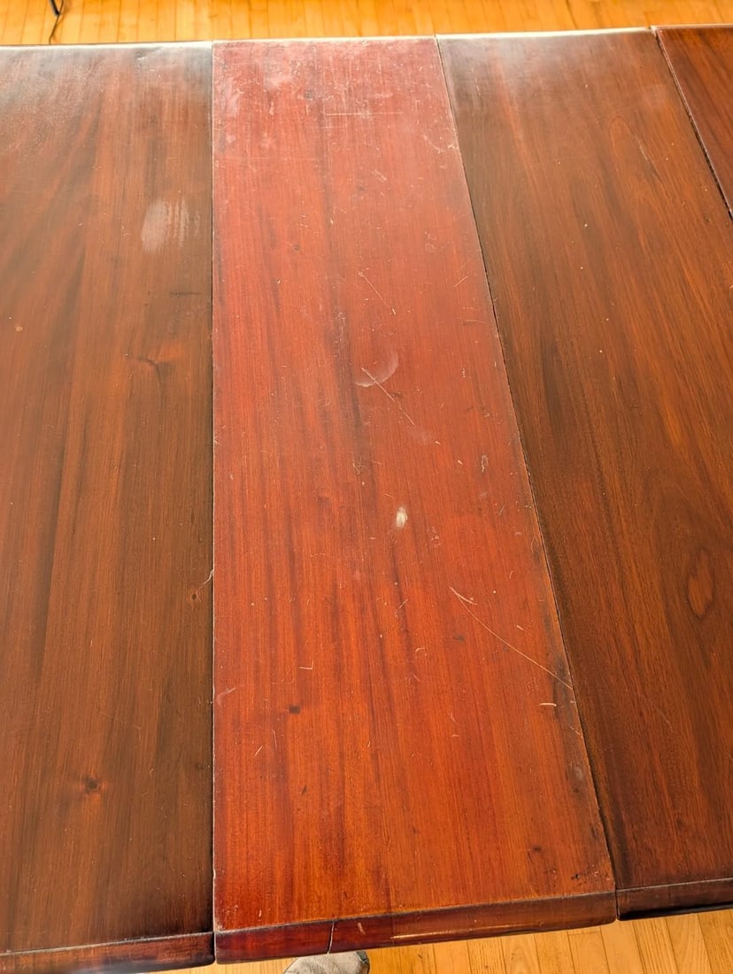 French Henry II Mahogany Dining Room Table - 7