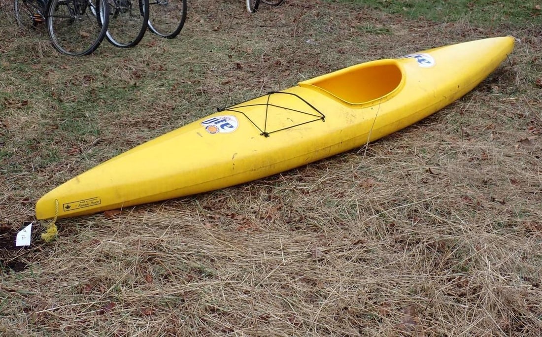Paluski Boats Single Kayak: 12' 10", s/n: ZFUK0562F000, Location: Backyard 