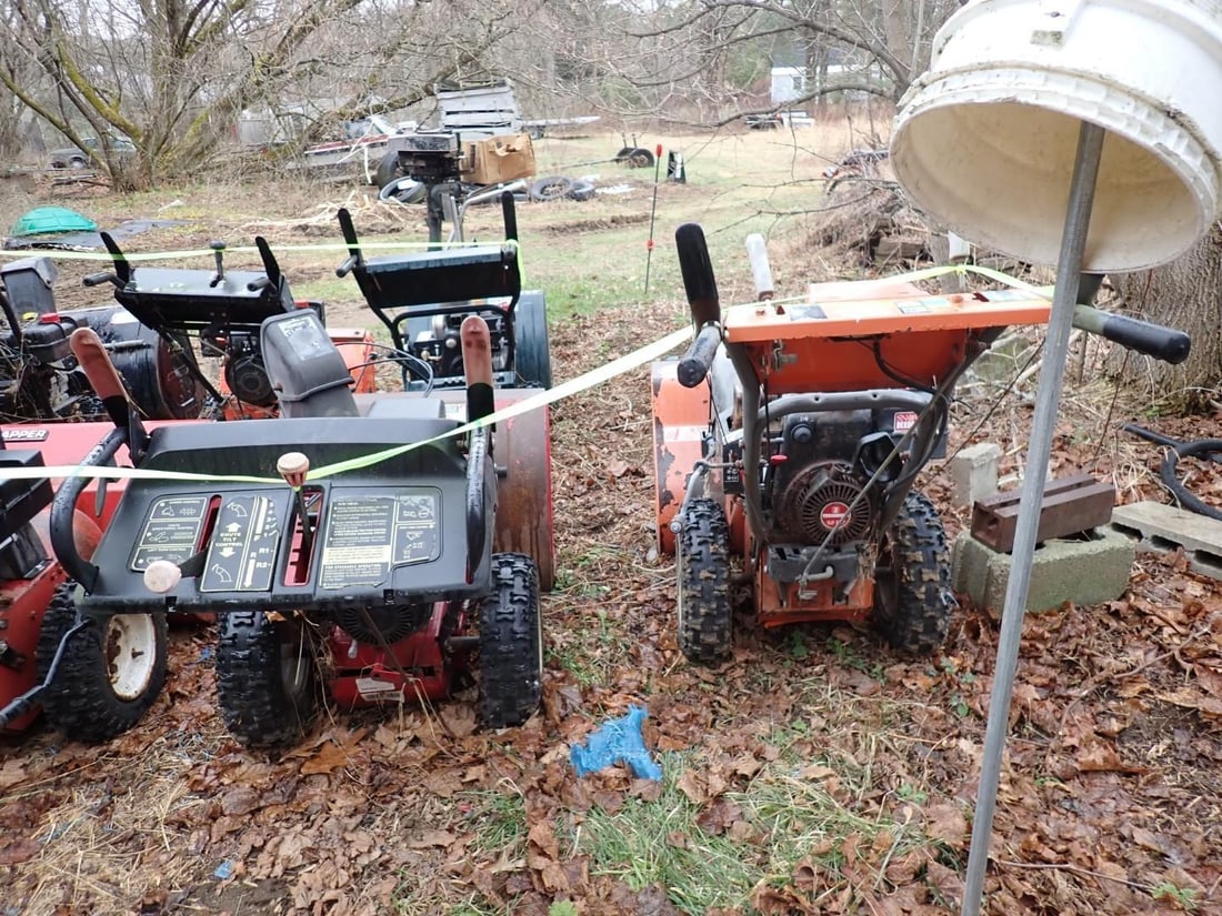 (4) Gas Powered Snowblower Projects - 10