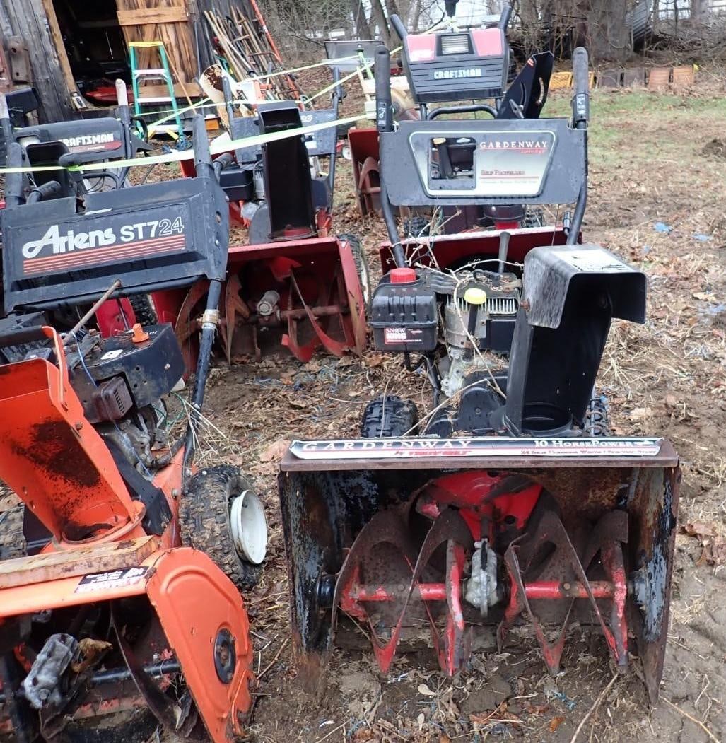 (3) Gas Powered Snowblower Projects - 11