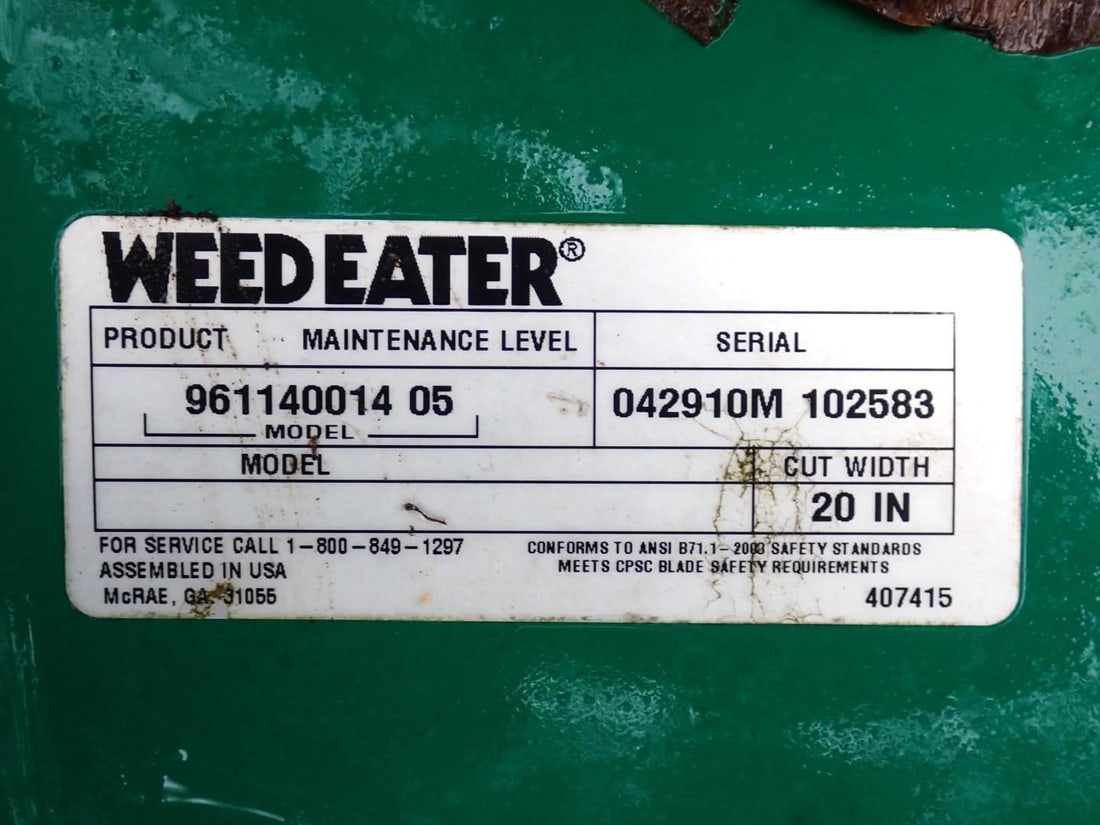 (2) Weed Eater Gas Powered Push Mowers - 13