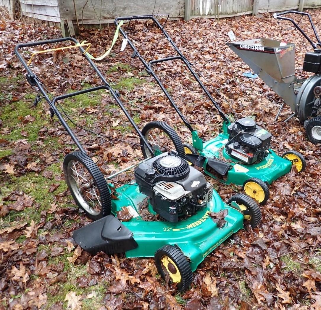 (2) Weed Eater Gas Powered Push Mowers - 2