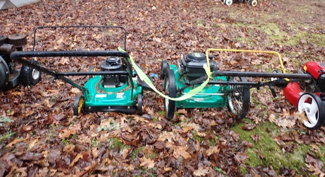 (2) Weed Eater Gas Powered Push Mowers - 4