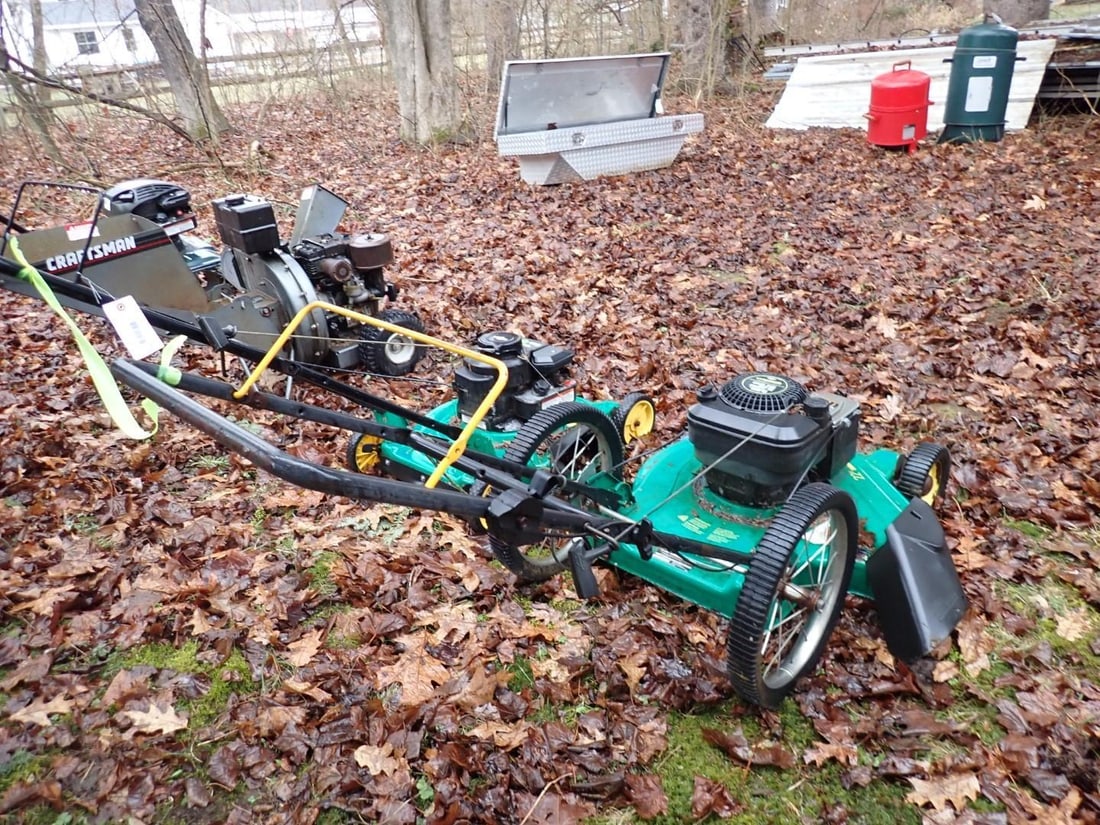 (2) Weed Eater Gas Powered Push Mowers - 6