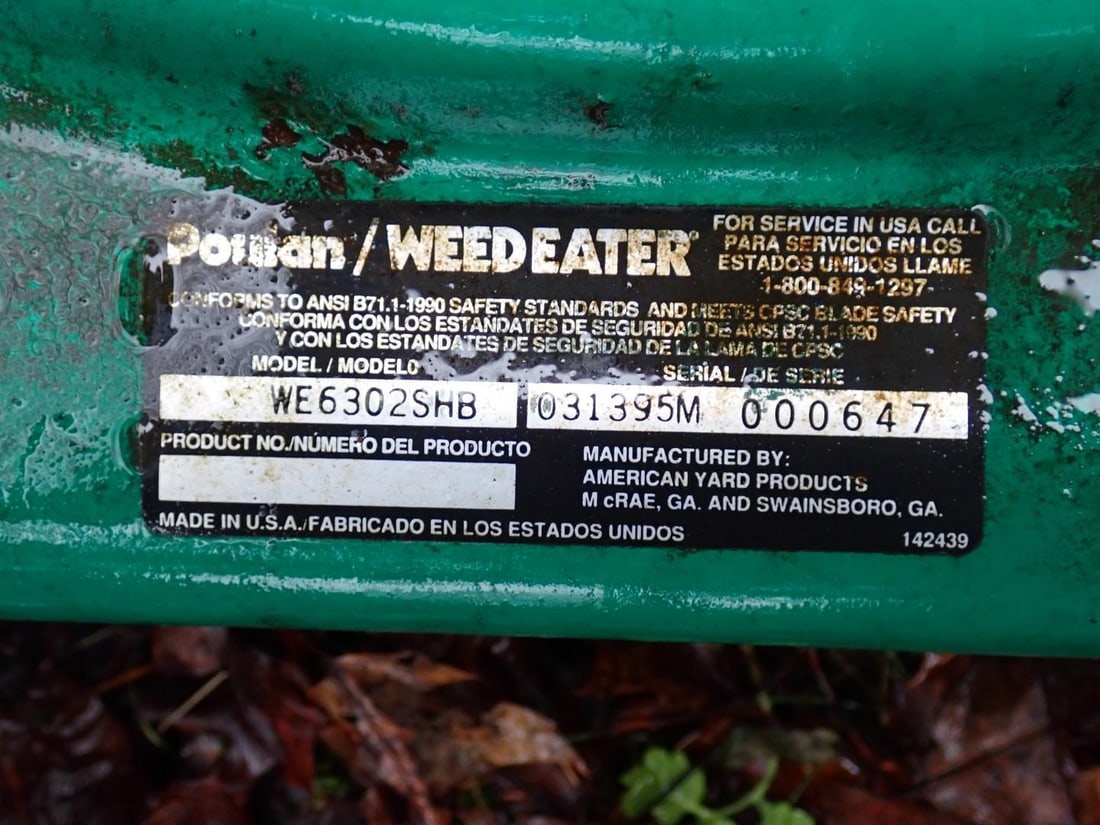 (2) Weed Eater Gas Powered Push Mowers - 9