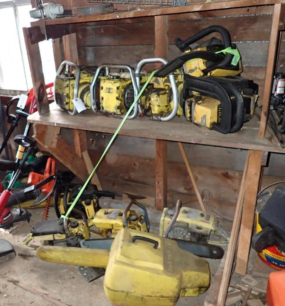 (10) Vintage McCulloch Chainsaws - 2