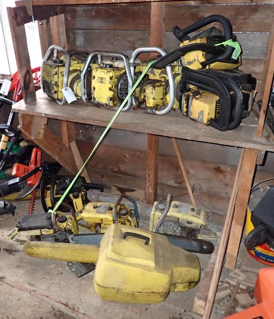 (10) Vintage McCulloch Chainsaws - 3