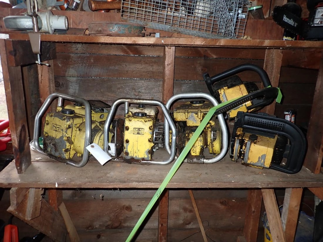 (10) Vintage McCulloch Chainsaws - 5