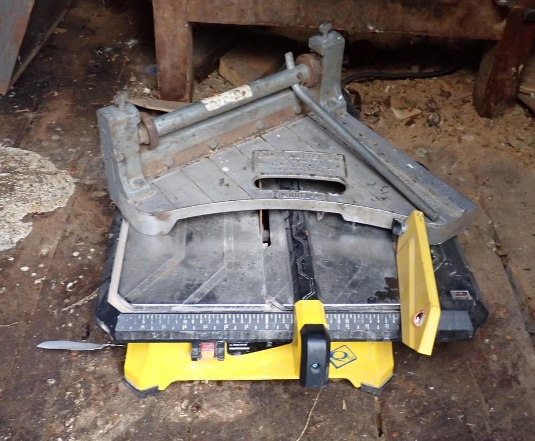 QEP 7" Wet Tile Saw & Model A Veaner Cutter: Location: House Addition 