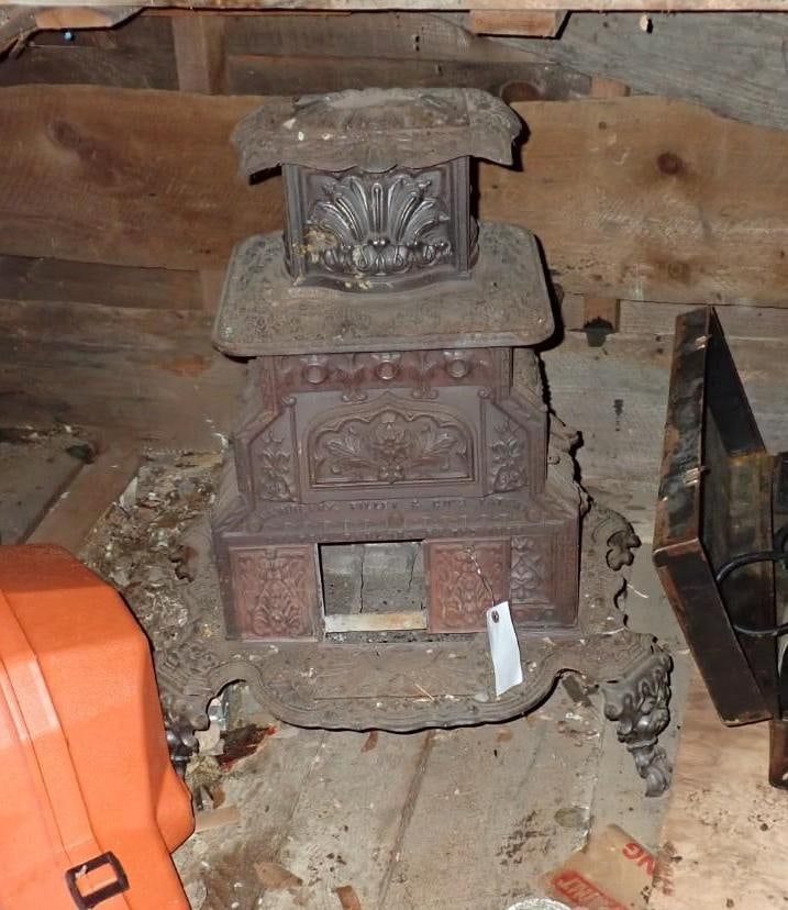 Newberry, Filley & Co. Chapel Parlor Stove: Location: House Addition 