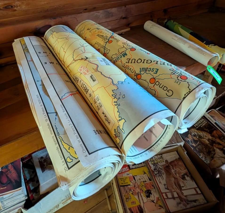 (12+/-) Vintage French World Maps - 3