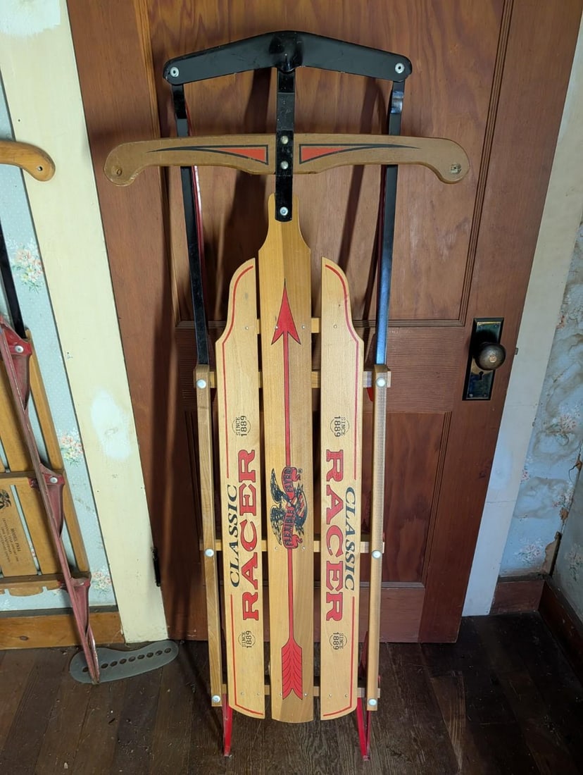 (4) Vintage Runner Sleds - 7