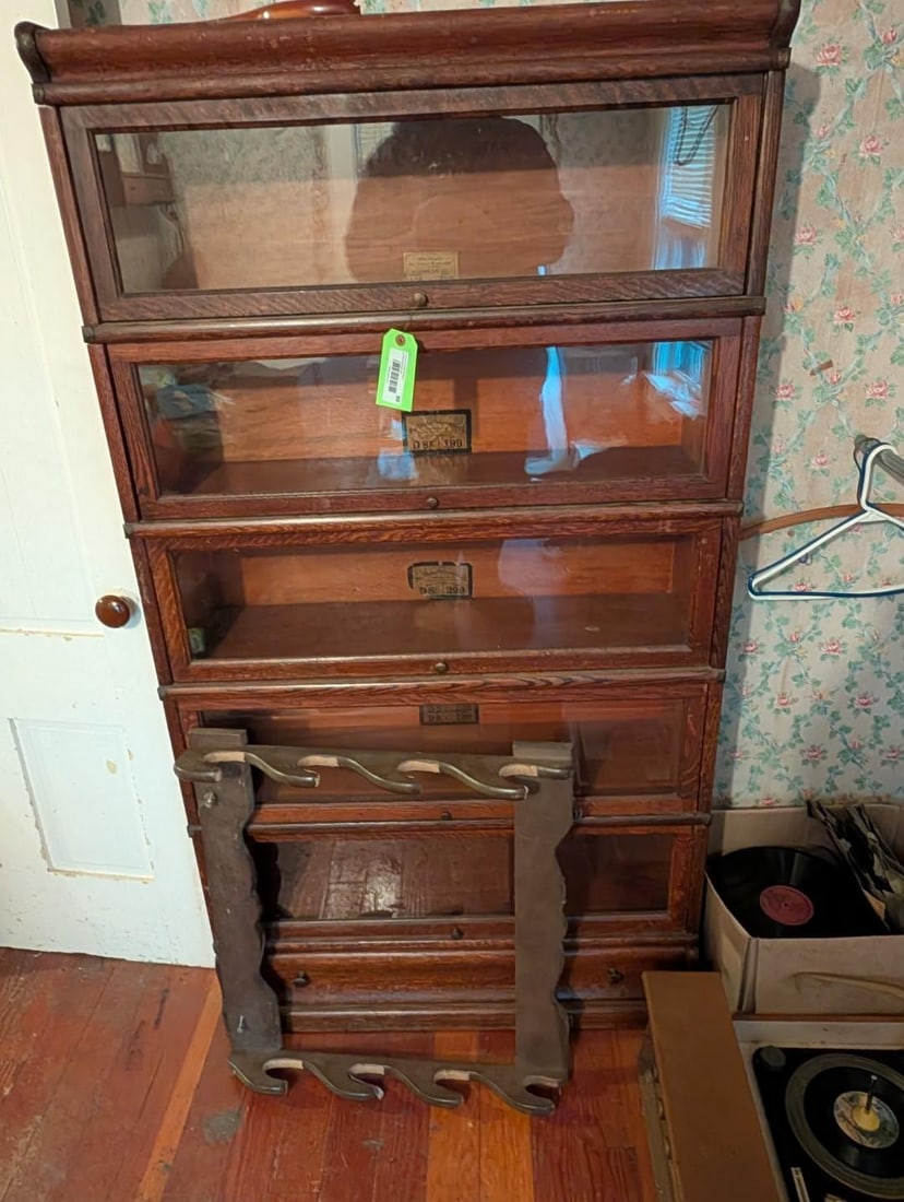 5-Tier Barristers Glass Front Bookcase (1 of 6)
