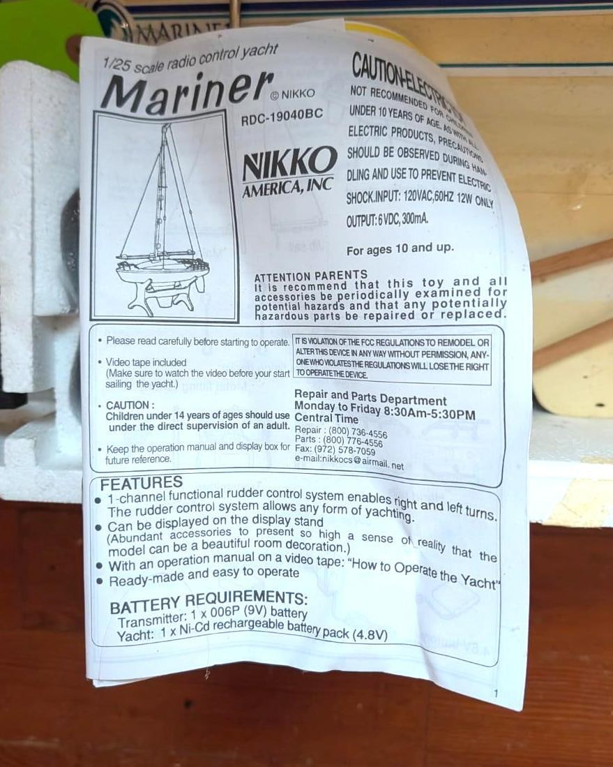 RC Nikko Sailboat - 6