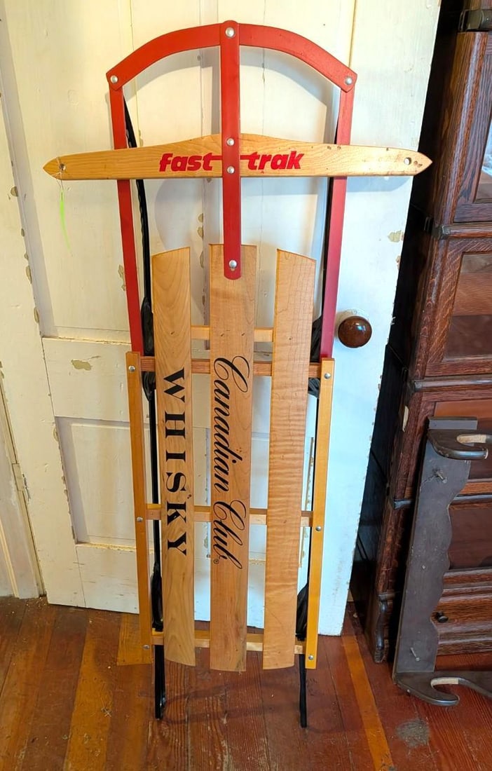 Advertising Canadian Club Fast Track Runner Sled: 51"
