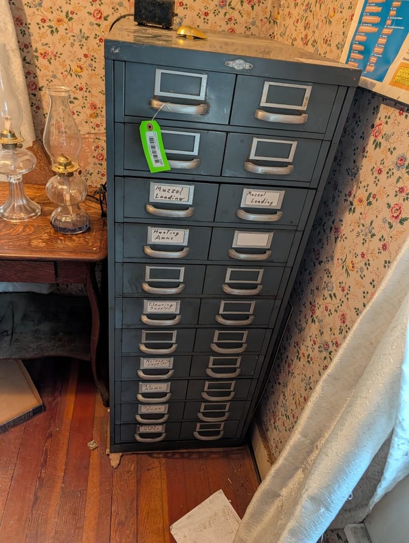 (2) 10 & 11-Drawer Steel Cabinets - 3