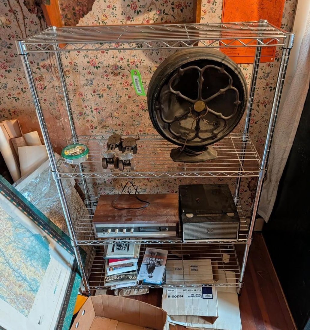 4-Tier Wire Rack: 36" x 14" x 55" 