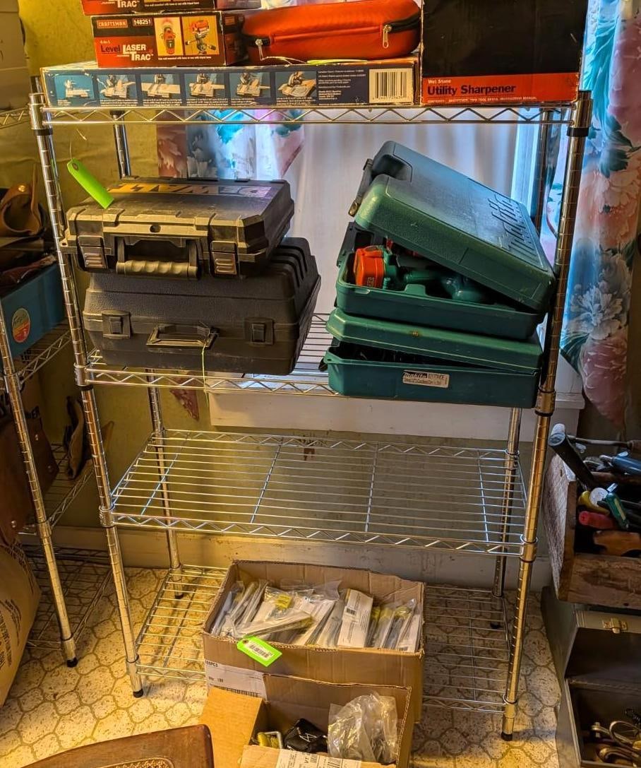 4-Tier Wire Rack: 36" x 14" x 55" 