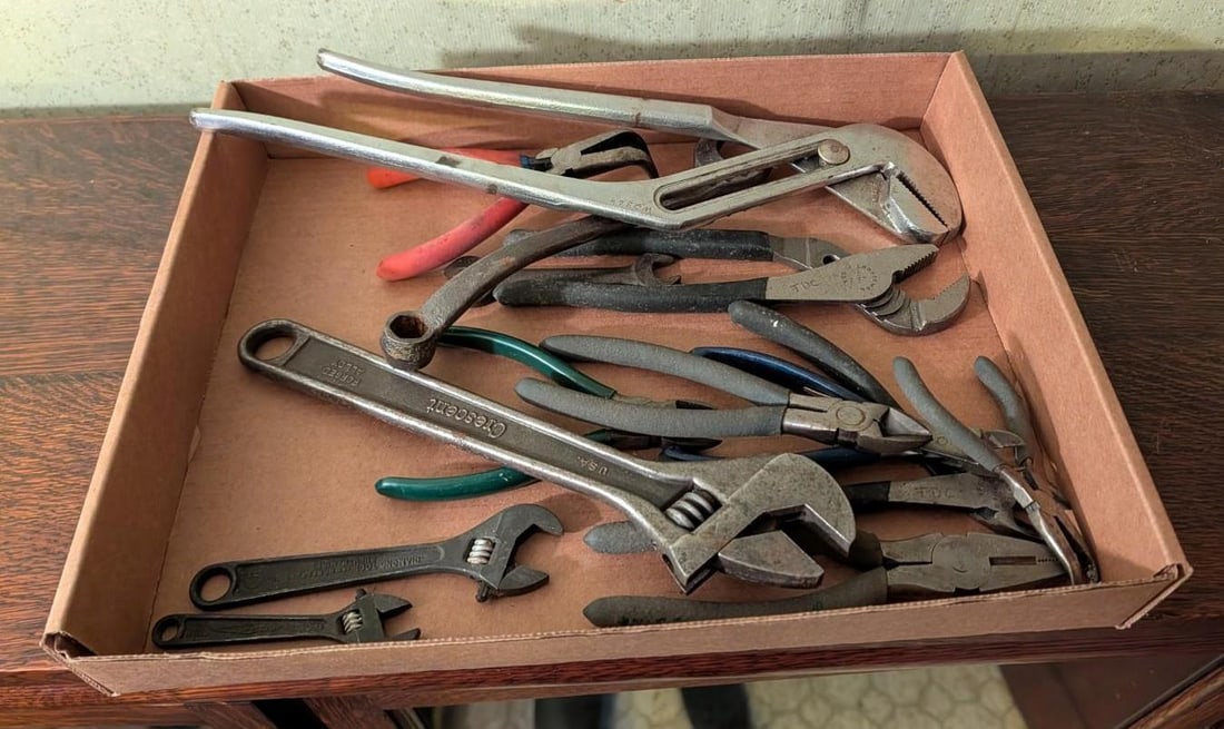 Asst. Pliers, Channel Locks & Adjustable Wrenches (1 of 4)