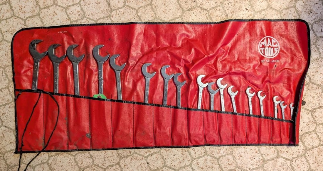 (17) Pc. MAC SAE Offset Open Wrench Set: 1 1/2" - 3/8" 