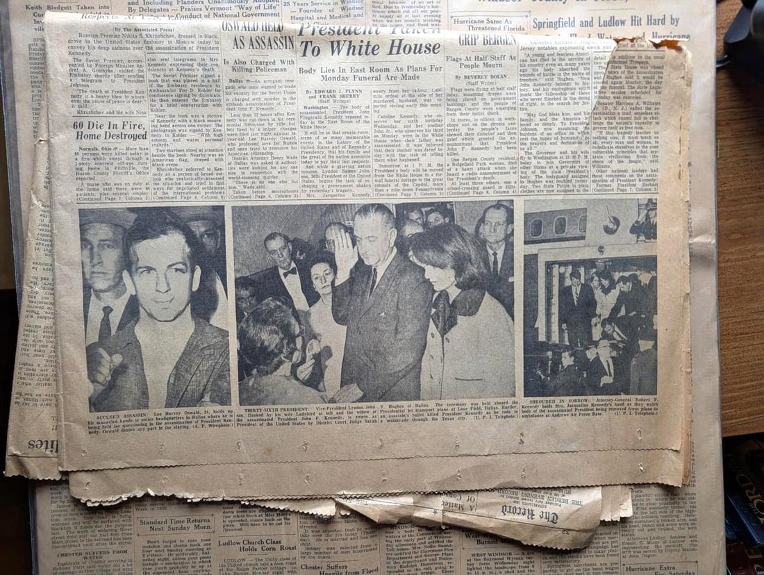 (2) Antique Newspapers - 3