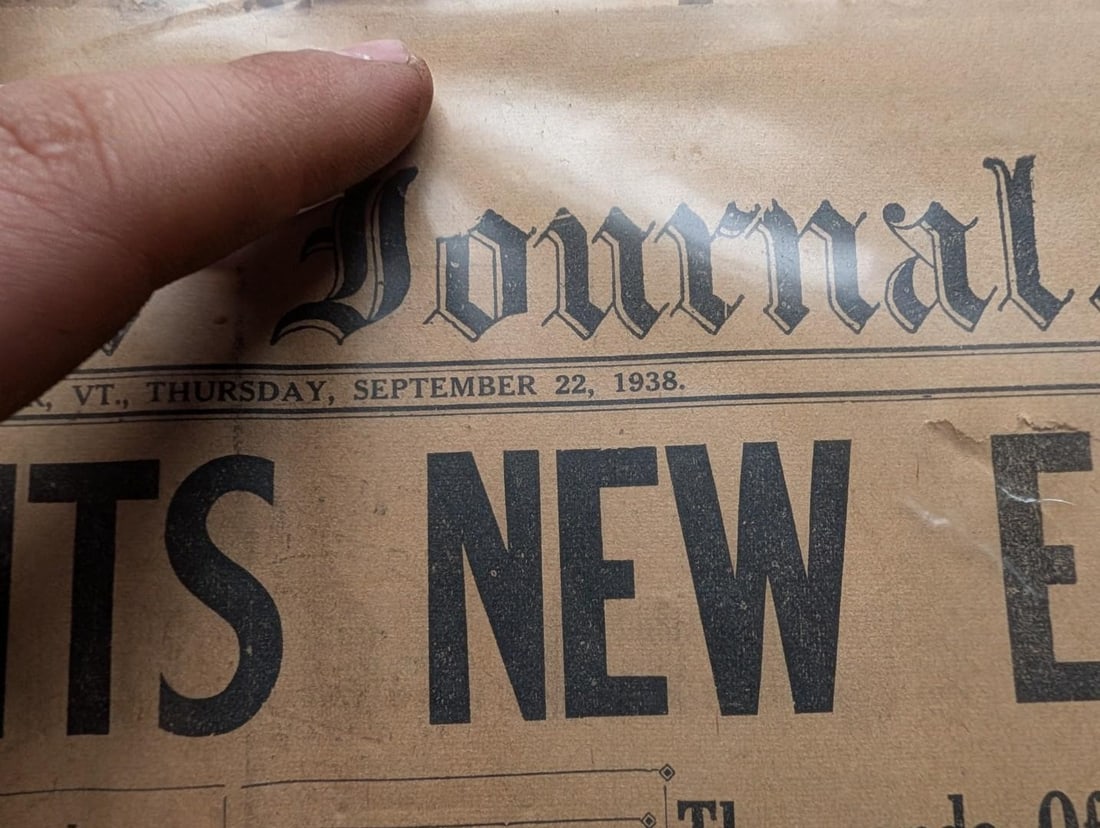 (2) Antique Newspapers - 6