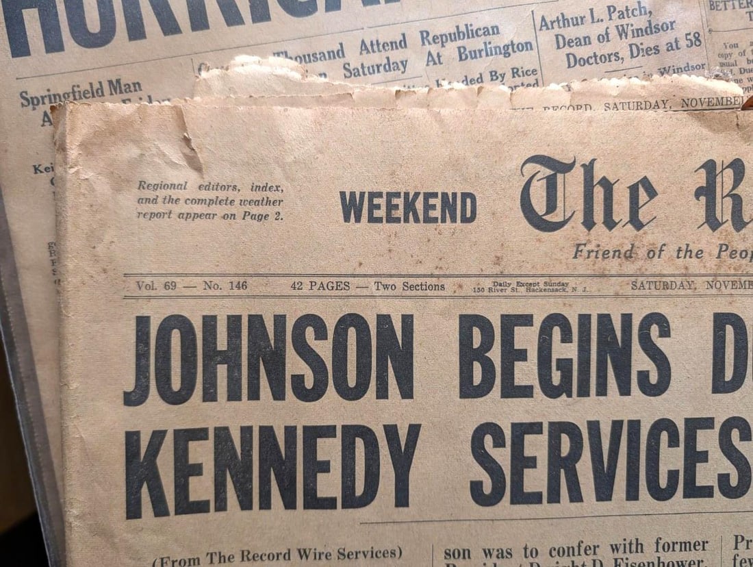 (2) Antique Newspapers - 7