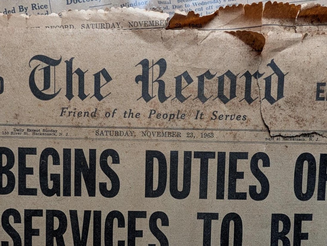 (2) Antique Newspapers - 8