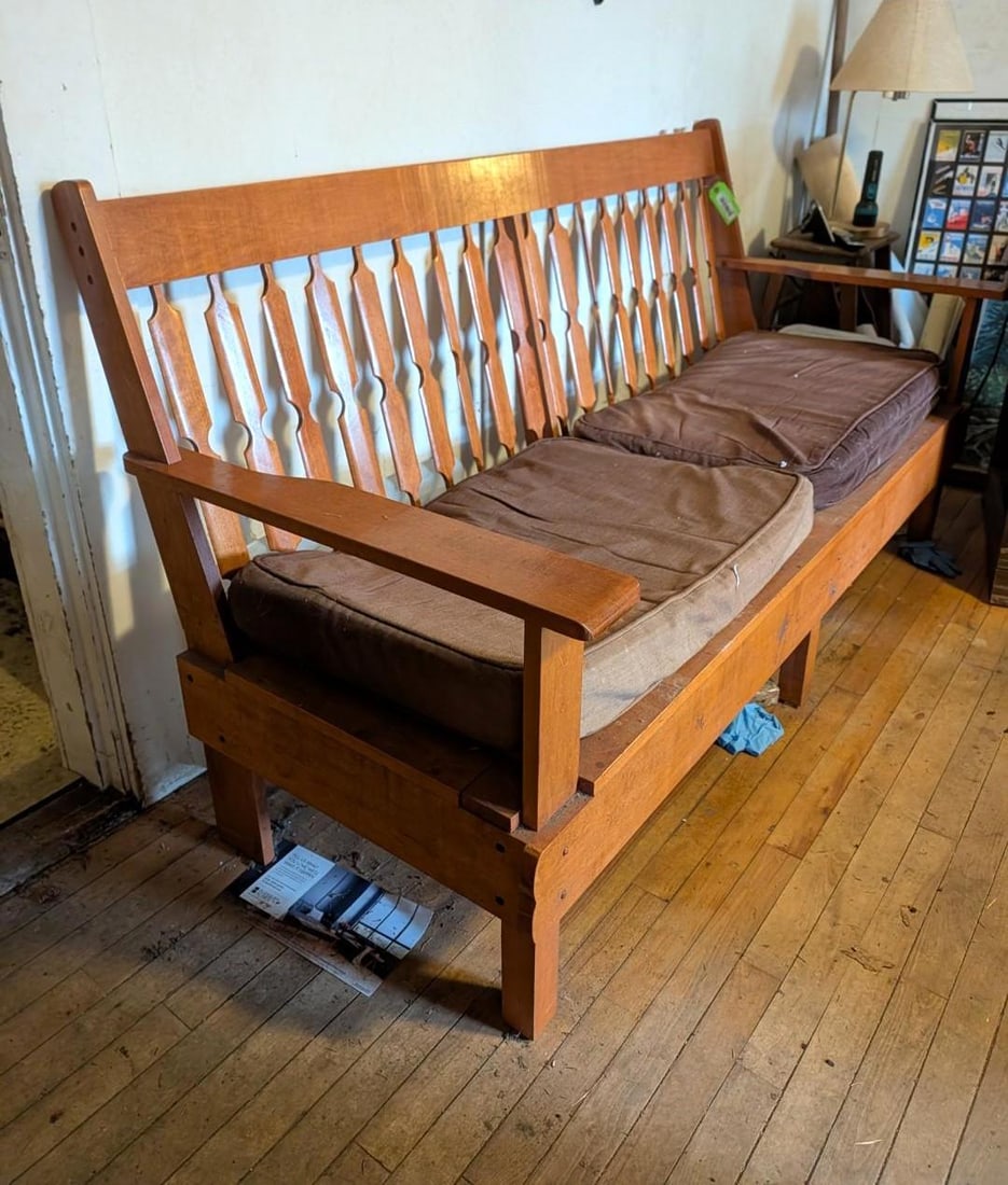 Maple Slat Back Sofa - 2