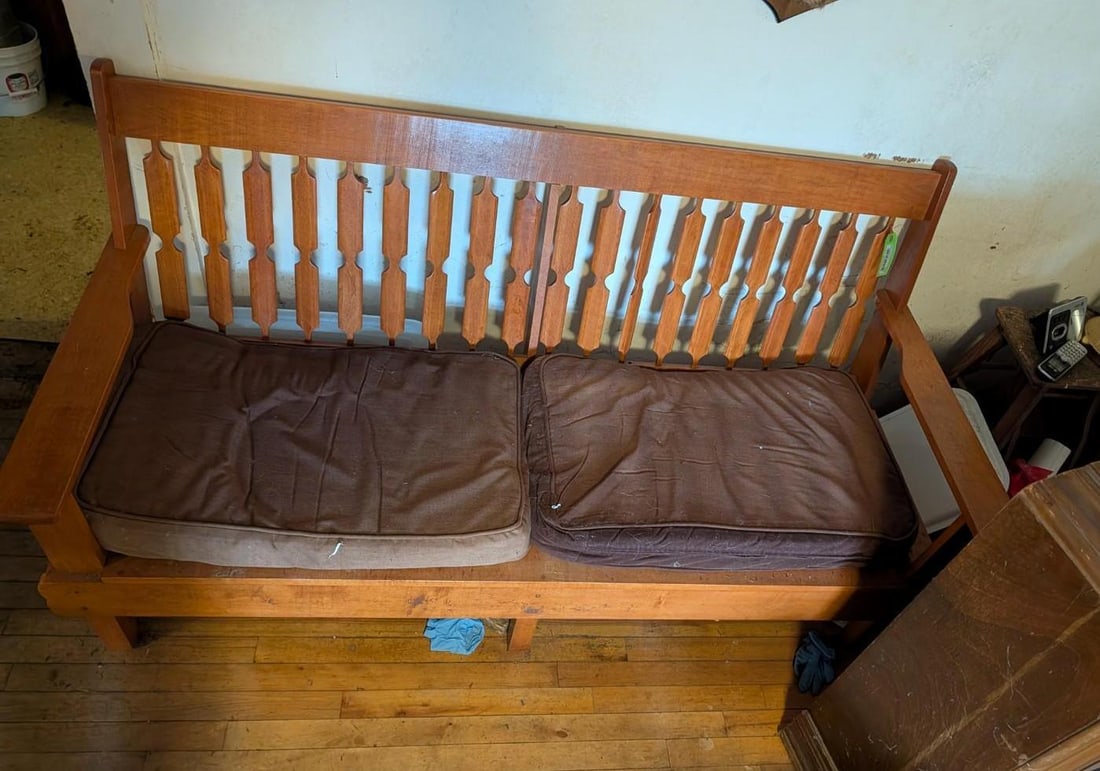 Maple Slat Back Sofa - 4