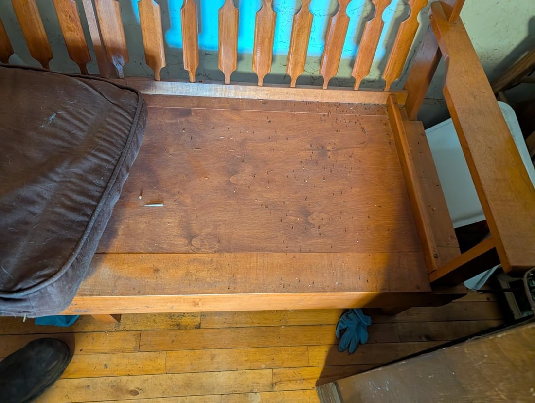 Maple Slat Back Sofa - 5