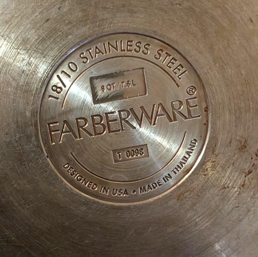 (4) Farberware SS Pots/Pans - 5