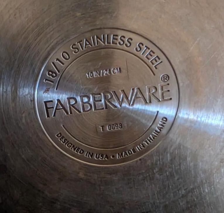 (4) Farberware SS Pots/Pans - 6